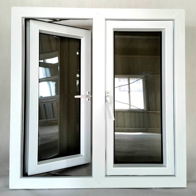 Double Glazed PVC Profile Casement Doors and Windows for Minimalist Design Style