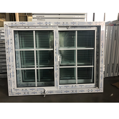 Sliding Open Style Double Glass PVC Window for Modern House Design Curtain Type Hanging