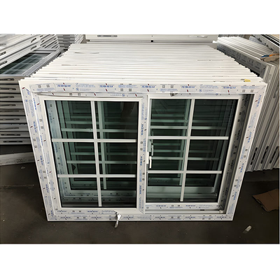 Sliding Open Style Double Glass PVC Window for Modern House Design Curtain Type Hanging
