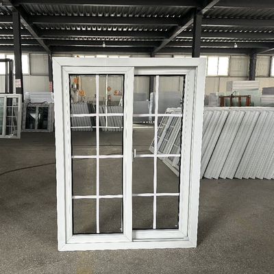 Roller Blind Curtain Type Upvc Sliding Windows With Hurricane Impact Glass For Europe