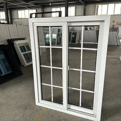 Small Size PVC Frame Upvc Slide Window With Magnetic Screen Latest Simple Design