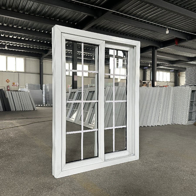 Small Size PVC Frame Upvc Slide Window With Magnetic Screen Latest Simple Design