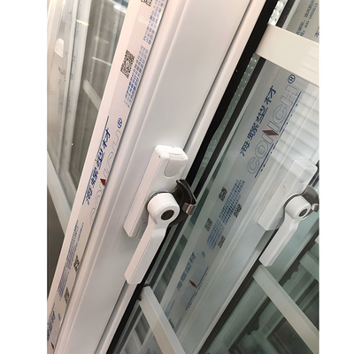 Small Size PVC Frame Upvc Slide Window With Magnetic Screen Latest Simple Design