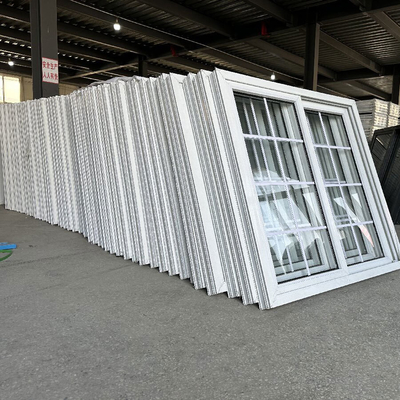 Sliidng Opening Upvc/Pvc Doors and Windows Hurricane Impact Sliding Window with Grill