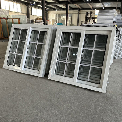 Sliidng Opening Upvc/Pvc Doors and Windows Hurricane Impact Sliding Window with Grill