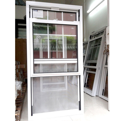 Low-E Glass European Style Pvc Vertical Sliding Upvc Window Sash Window for Home Office