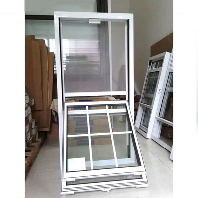 Low-E Glass European Style Pvc Vertical Sliding Upvc Window Sash Window for Home Office