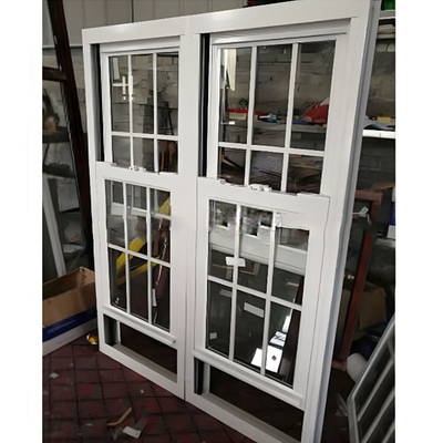 Low-E Glass European Style Pvc Vertical Sliding Upvc Window Sash Window for Home Office