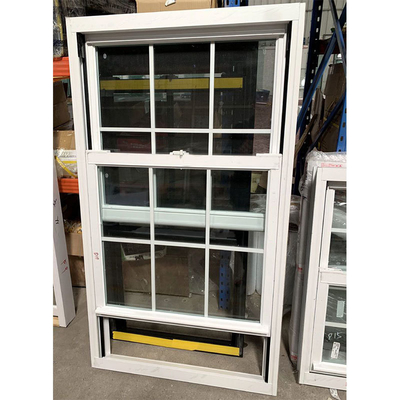 Low-E Glass European Style Pvc Vertical Sliding Upvc Window Sash Window for Home Office