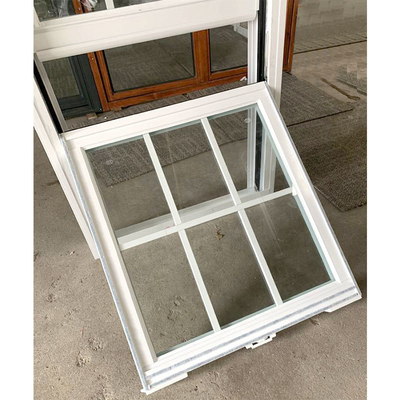 Low-E Glass European Style Pvc Vertical Sliding Upvc Window Sash Window for Home Office
