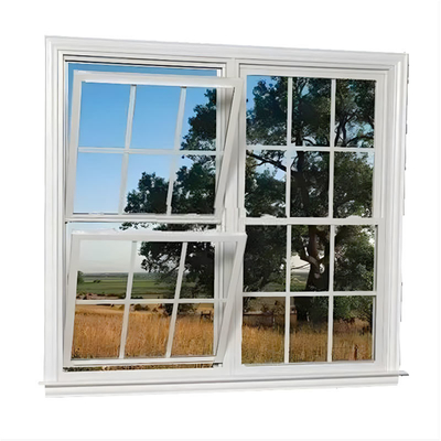 American Style PVC Hanging Curtain Type Huge Double-Hung Windows and Doors Profiles