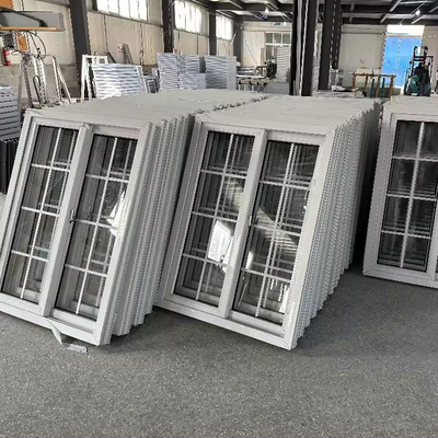 Customized Size Upvc Pvc Sliding Glass Window Grill Design with and Durable Materials