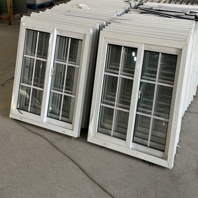 Customized Size Upvc Pvc Sliding Glass Window Grill Design with and Durable Materials