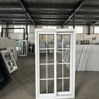 Customized Size Upvc Pvc Sliding Glass Window Grill Design with and Durable Materials