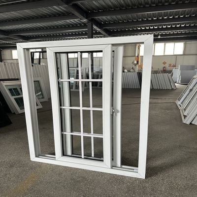 Customized Size Upvc Pvc Sliding Glass Window Grill Design with and Durable Materials