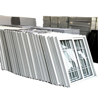 Home Office Hanging Curtain Type Triple Glazed Vinyl Sliding Windows for Windproofing