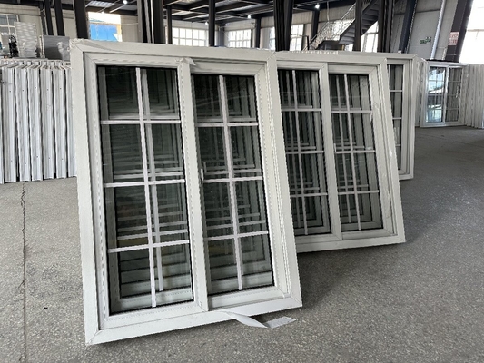Sliding Double Window Upvc Horizontal Push-Pull Soundproof Pvc Windows Sliding Door